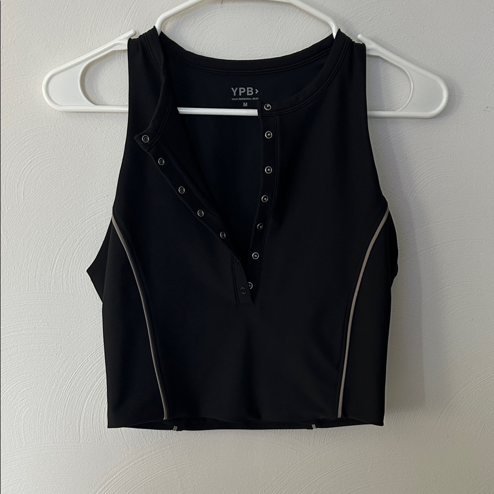 Abercrombie Black Sleeveless Crop Top